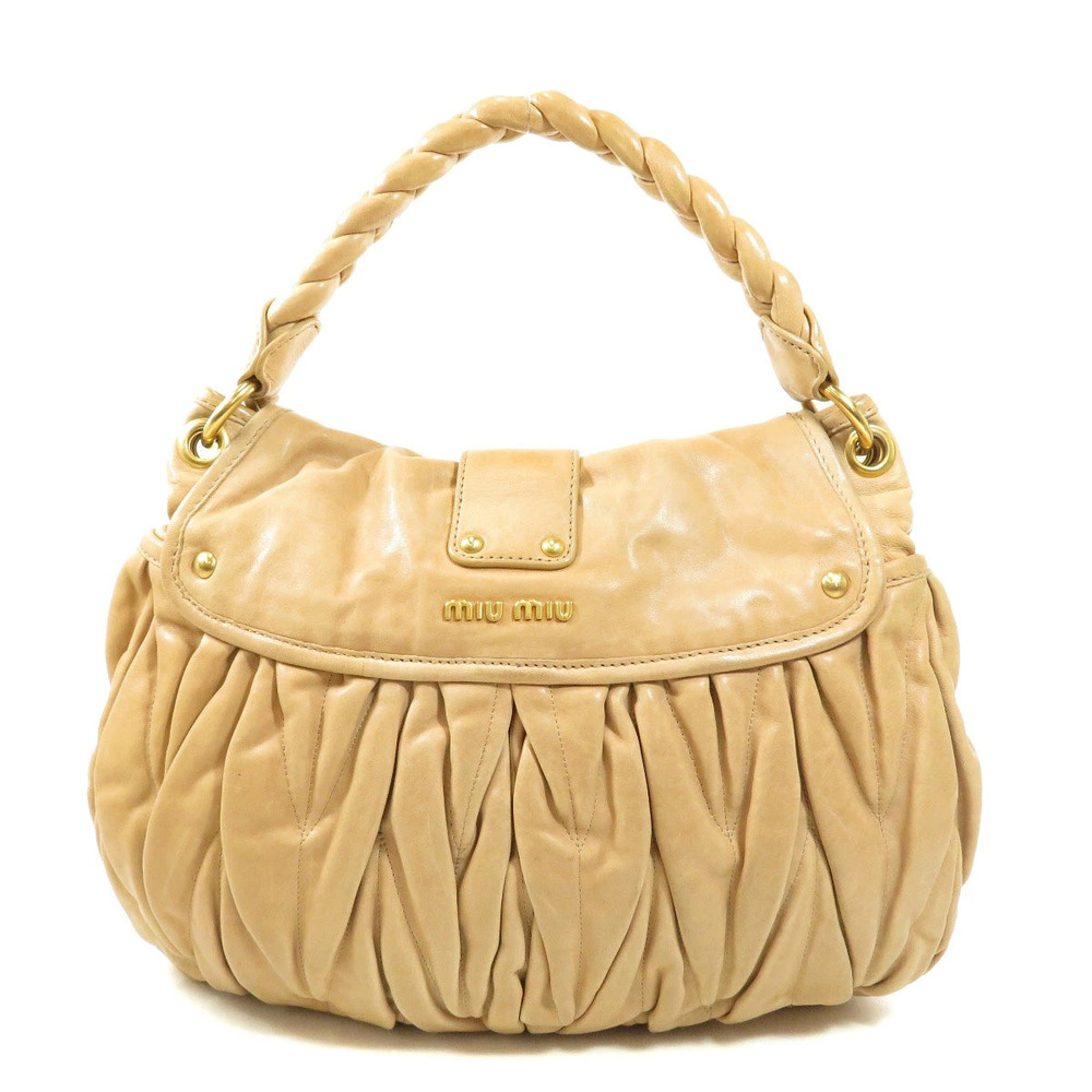 Miu Miu bag shoulder leather Black